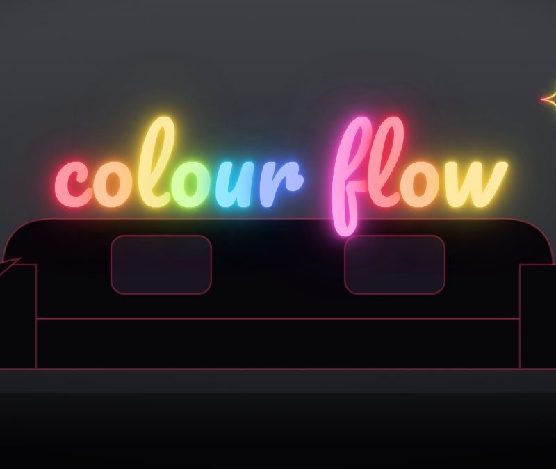 colour changing neon sign