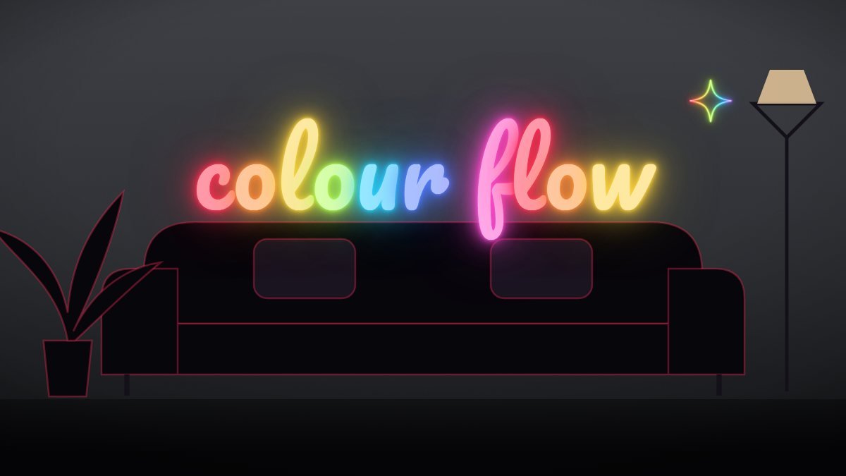 colour changing neon sign
